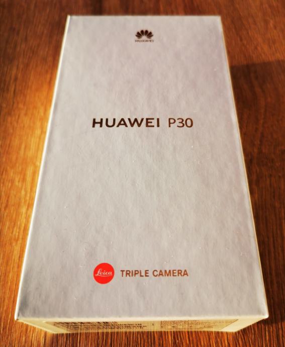 Huwei P30, Dual SIM, Cristal plava, 128GB, potpuno nov s računom