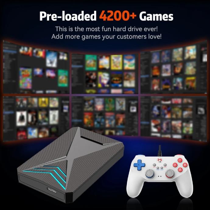 **LAUNCHBOX EMULATOR PS4, PS3, PS2, WII, N64.. sa 2 joysticka*NOVO**