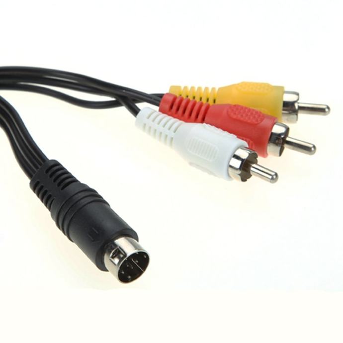Logic5 AV Cable For Sega Mega Drive 2 / Genesis 2 & 3 – Composite RCA, 1.8m, Black
