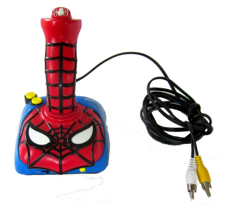 Spiderman Video Game Controller Jakks Marvel TV Plug nPlay Joystick