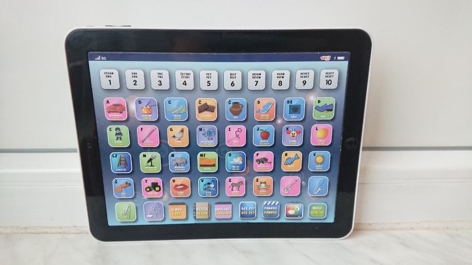 Dječji tablet igračka za djecu, učenje slova i brojeva