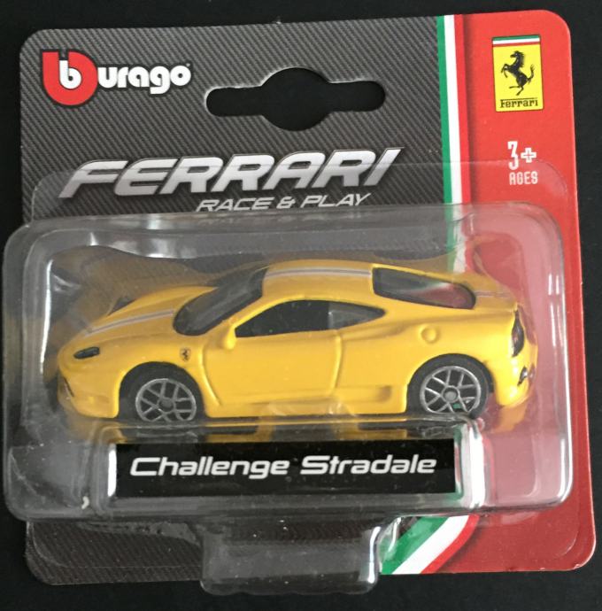 Bburago Ferrari - Challenge Stradale (žuti).