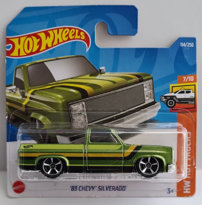 2022 Hot Wheels '83 Chevy Silverado Green~lot of 3~FREE SHIPPING in the