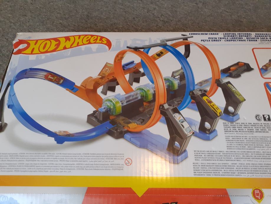 Hot Wheels Corkscrew Crash Spiralna Pista