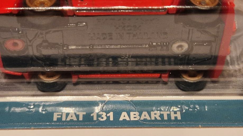 Miniature Hot Wheels Mattel - Fiat 131 Abarth Alitalia - Échelle 1/43 - Occasion