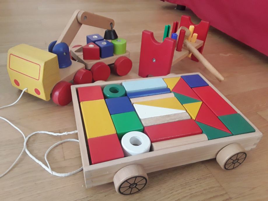 Ikea drvene didaktičke igračke - set
