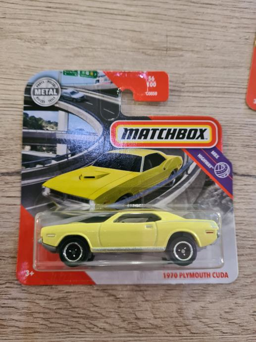 atchbox 1/43 - Plyouth Cuda 440 Jaune et Noire 1975 | eBay