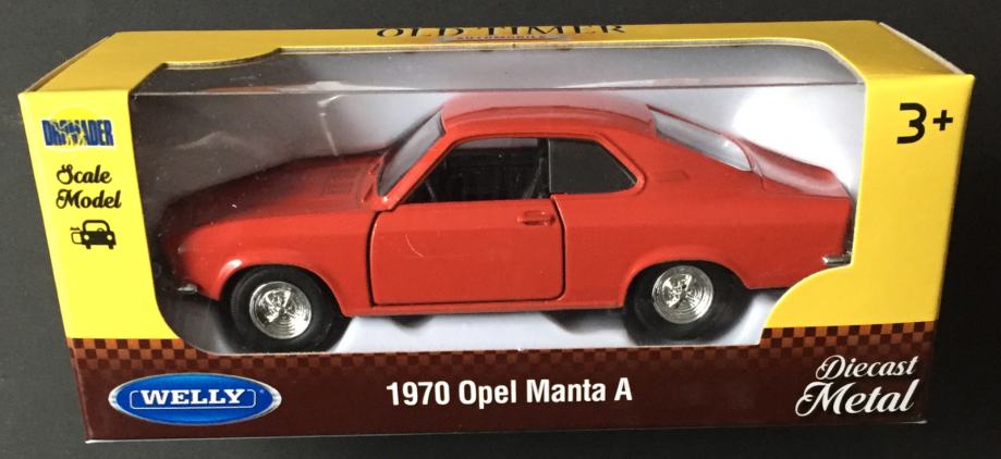 Opel Manta A 1970 Welly modell autó 1:34-39 méretarányos kivitelben