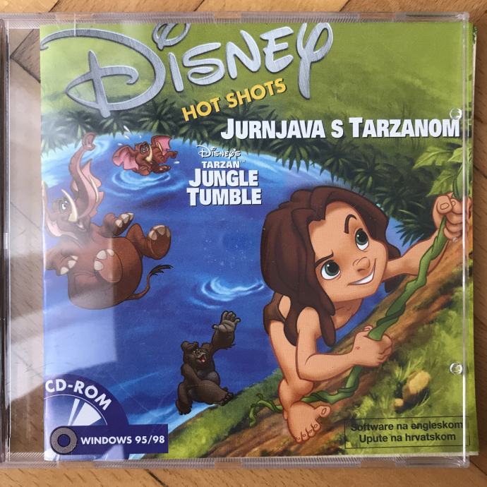 CD-Rom Disney iz 1999.= Jurnjava za Tarzanom = Tarzan Jungle Tumble /