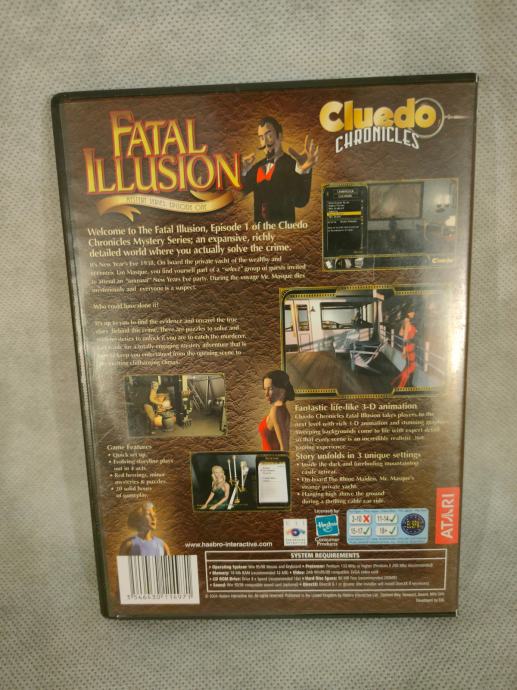 Cluedo Chronicles : Le Masque Fatal – PC Big Box, édition Française, état Correct