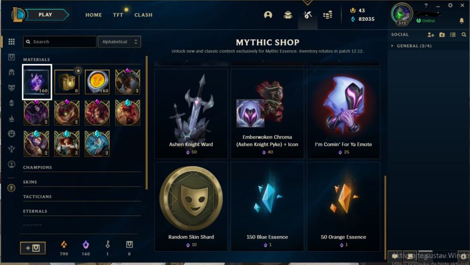 League of Legends account