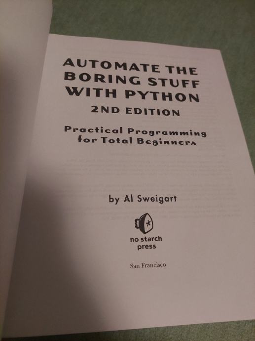 Automate the boring stuff with Python
