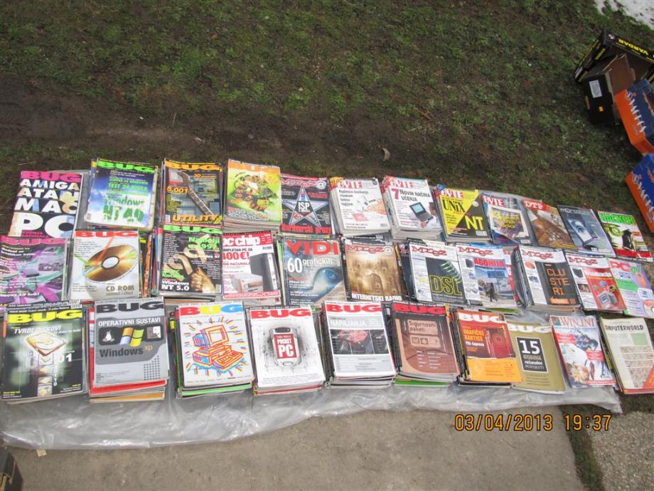 IT LITERATURA časopisi BUG, Byte, Mreža, PC Chip, Computerworld, 93-07
