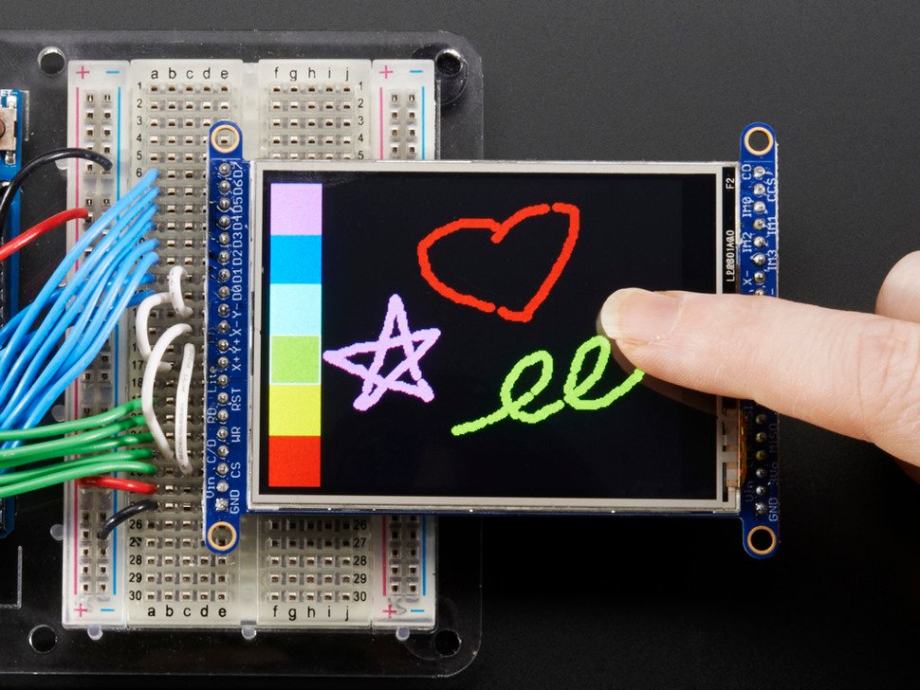 Adafruit 2.8" TFT LCD Touchscreen Arduino display