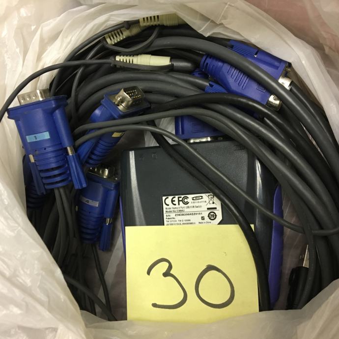 Aten 4Port USB VGA/Audio Cable KVM Switch CS64U