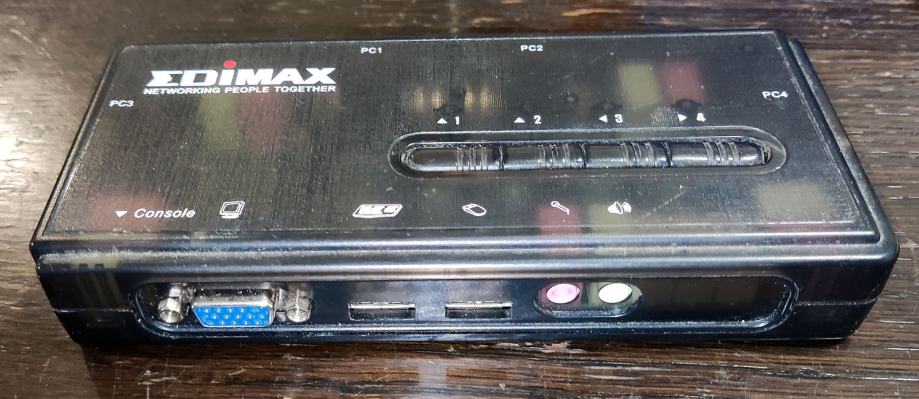 EDIMAX EK-UAK4 Switch - spajanja 4 računala na 1 monitor, miš i tipk.