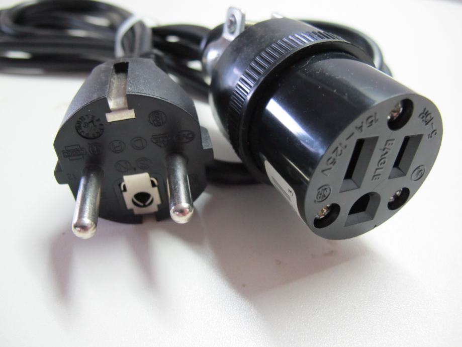 Kabel za struju adapter US na EU *NOVO* samo 2 komada