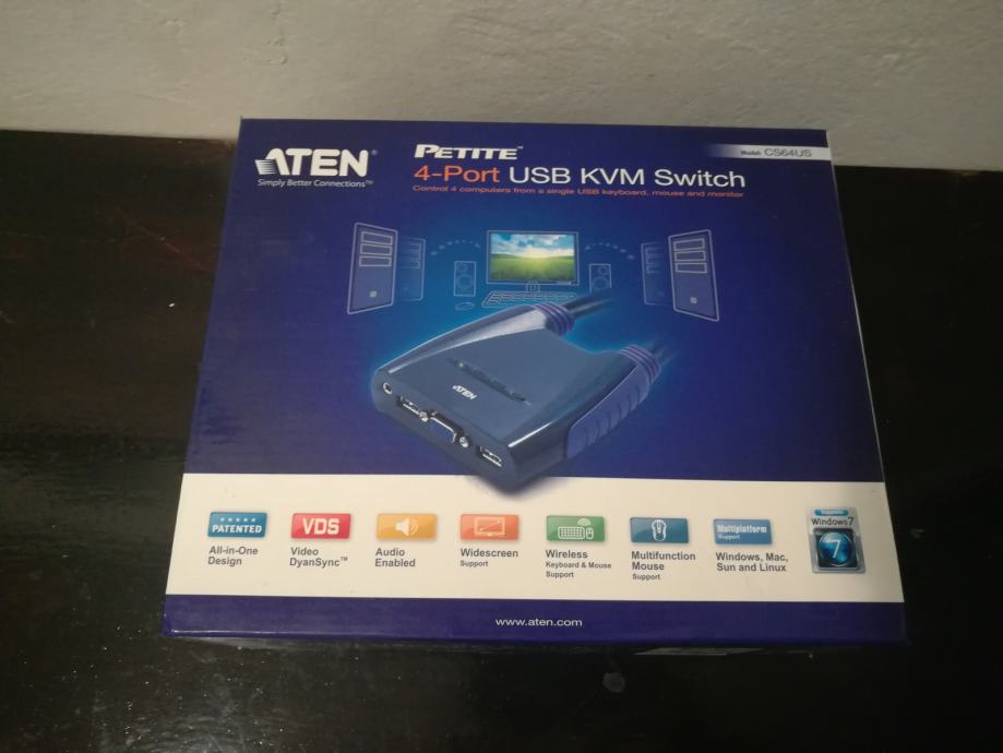 KVM switch ATEN 4port USB KVM Switch