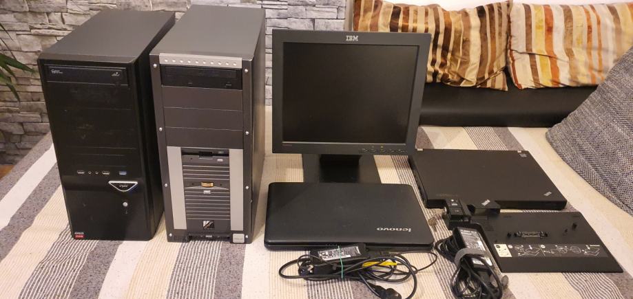 Lot računala, 2 x laptop i 1 x stolni PC i 1 x monitor