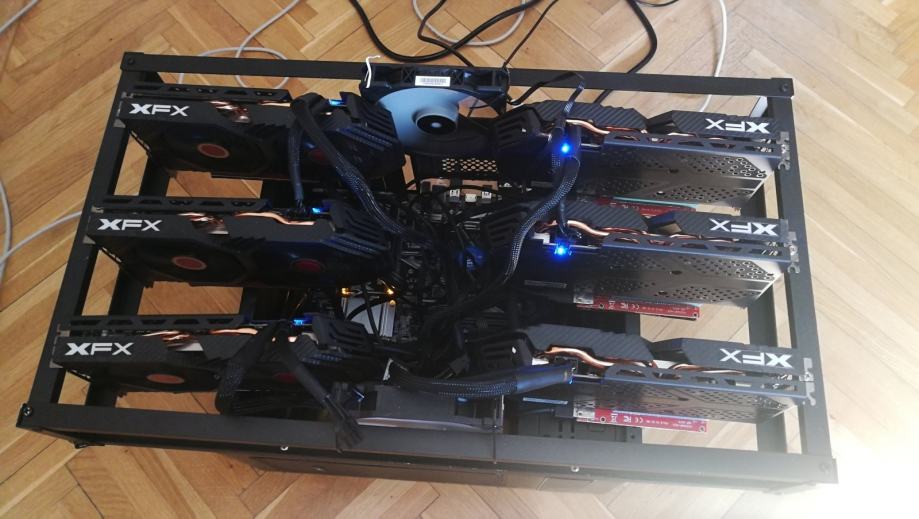 Mining Rig 6x XFX RX580 8GB