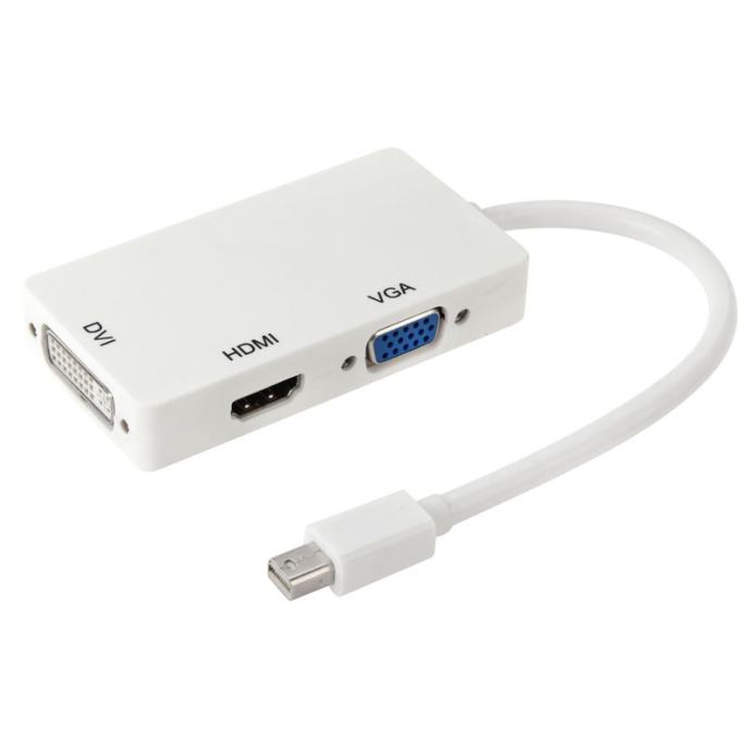 Optimus adapter konverter mini DP muški na HDMI/DVI/VGA ženski