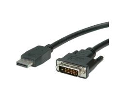 Roline VALUE DisplayPort kabel, DP - DVI-D (24+1), M/M, 2.0m, crni R1