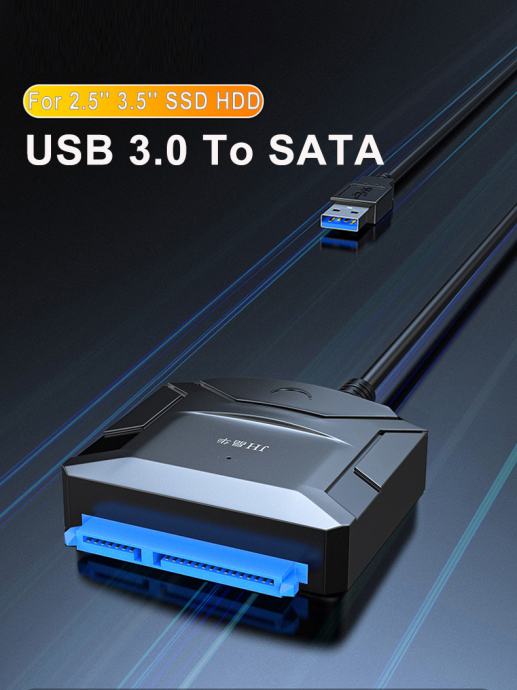SATA To USB 3.0 Cable Adapter for 2.5 3.5 Inch External HDD SSD
