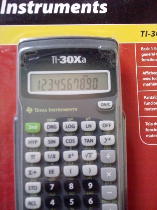 Texas Instruments TI-30Xa - znanstveni kalkulator