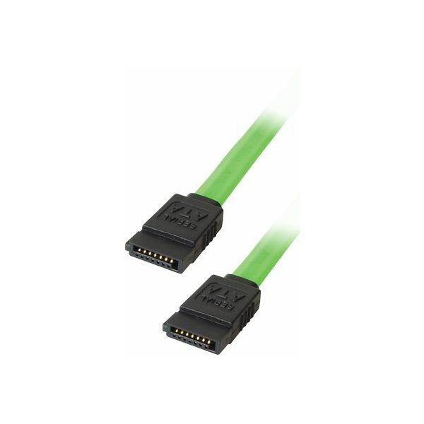 Transmedia SATA 150 jack to SATA 150 jack 0,5m Fluorescent Green