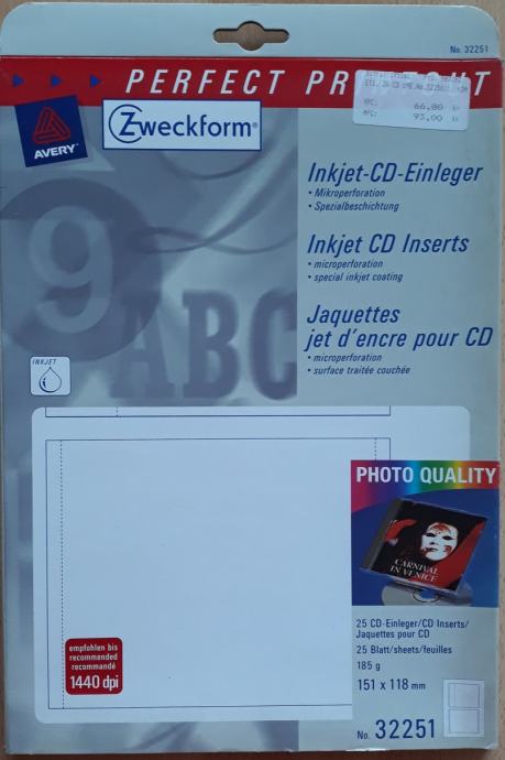 Zweckform omoti za CD/DVD kutije
