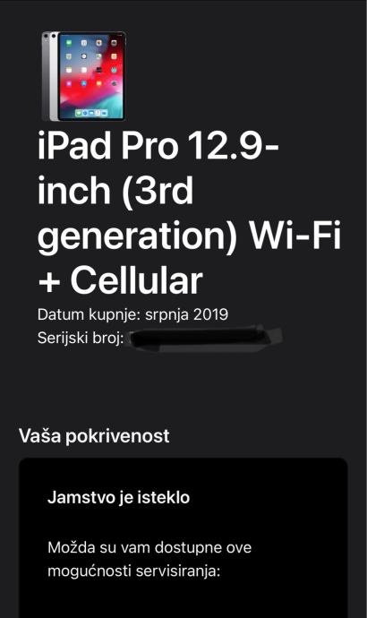 iPad pro 12.9 (3.generacija) 512 Gb, Wi-fi + Cellular