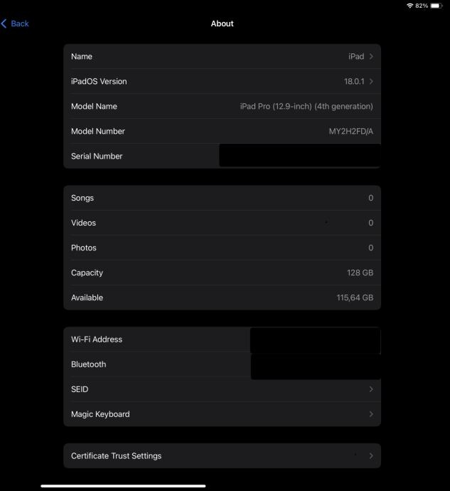 iPad Pro 12.9inch (4th Generation) WiFi + Magic Keyboard (HR)