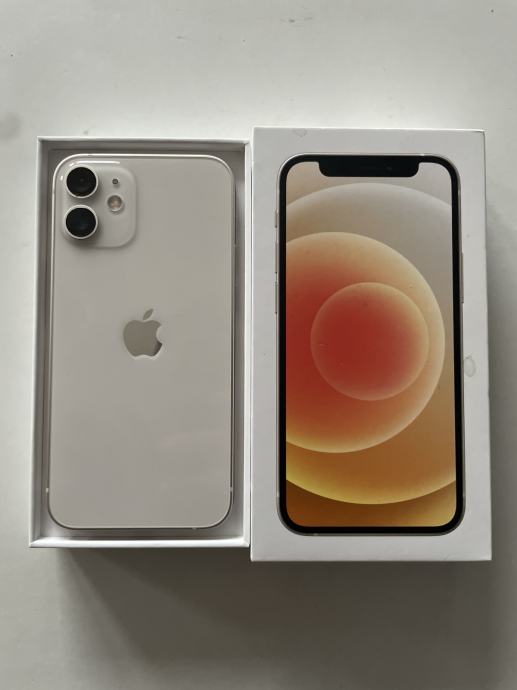 IPHONE 12 MINI, WHITE, 128GB, KAO NOVI, 10/10