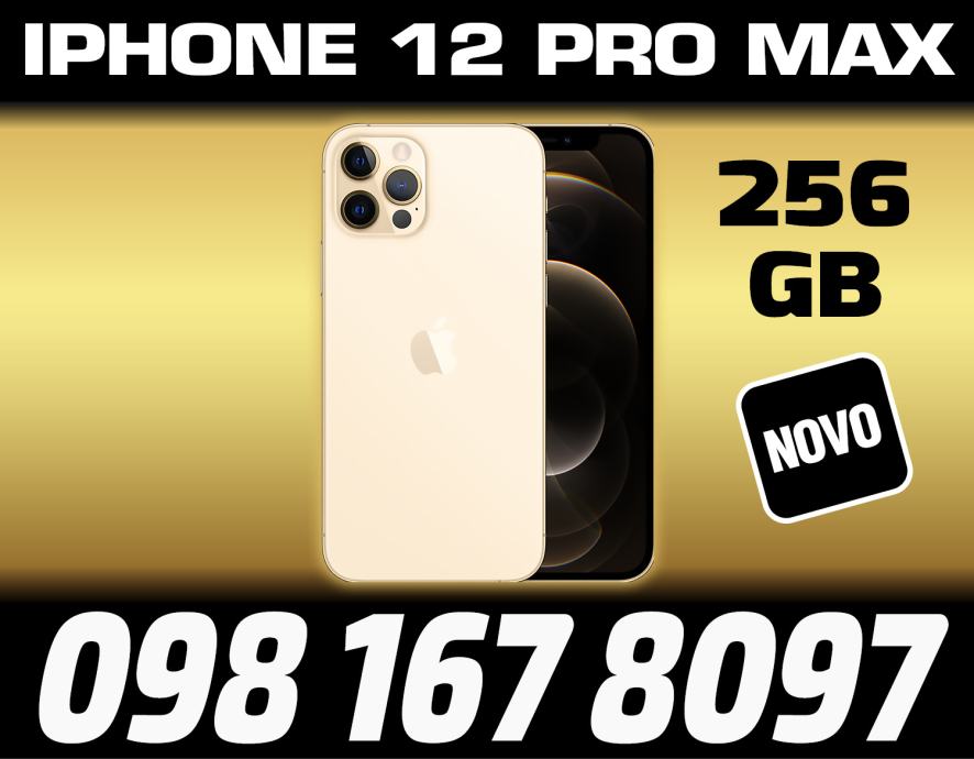 IPHONE 12 PRO MAX 128GB,ZLATNI,ZAPAKIRANO,TRGOVINA,DOSTAVA ZG,R1