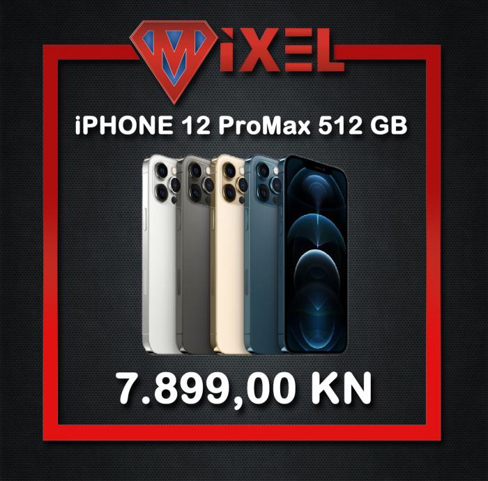 iPhone 12 PROMAX 512GB - NOVO!! - GARANCIJA - RAČUN - TRGOVINA