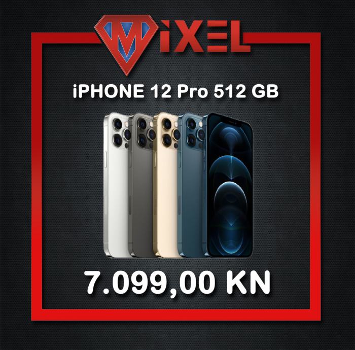 iPhone 12 PRO 512GB - NOVO!! - GARANCIJA - RAČUN - TRGOVINA