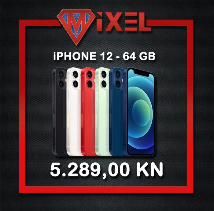 iPhone 12 64GB - NOVO!! - GARANCIJA - RAČUN - TRGOVINA