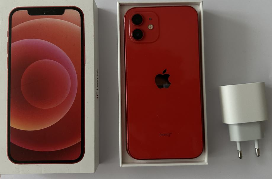 iPhone 12 (red), 128GB