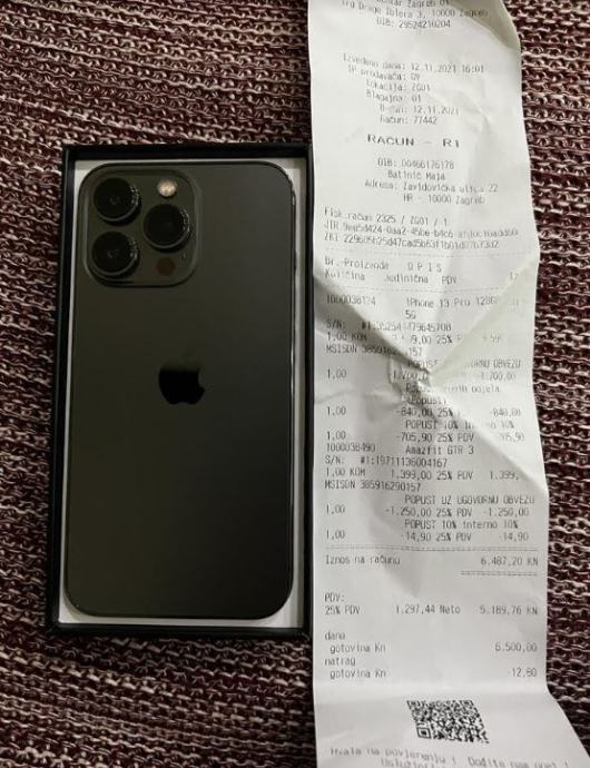 iPhone 13 pro space gray 128 GB