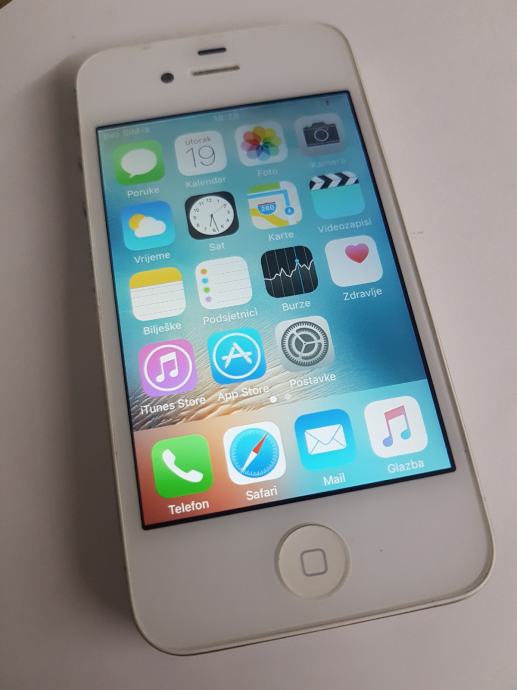 iPhone 4s 8GB bijeli očuvan za dijelove