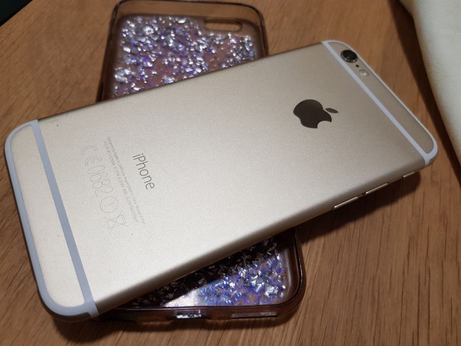 Apple iPhone 6, 16gb, zlatni, ZAGREB, sve ispravno osim puknutog LCD