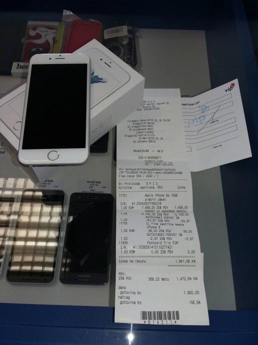 Iphone 6s 16 gb silver