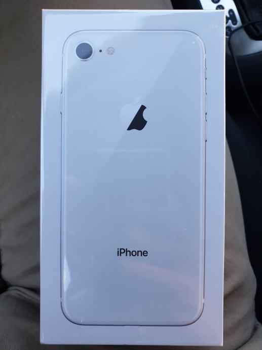 Iphone 8, Silver, 64Gb, Novo, Račun i Garancija