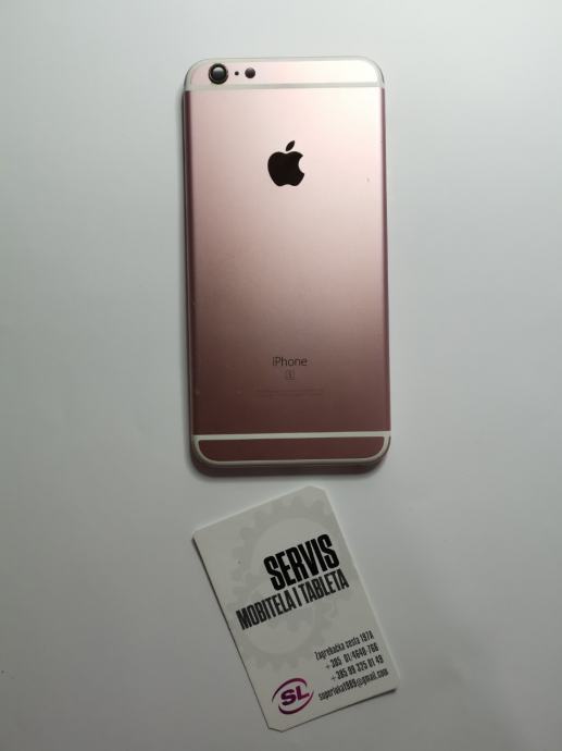 iphone 6s plus kučište okvir zadnja maska ORIGINAL KORIŠTENO (rozo)