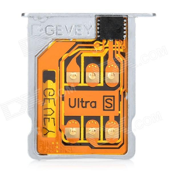 GEVEY Supreme UNLOCK SIM CARD with Card Holder for IPHONE 4