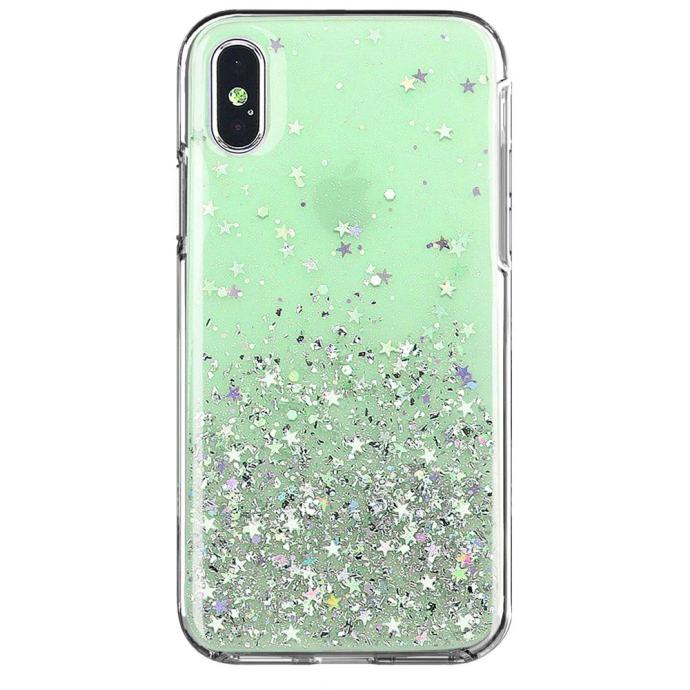 Star Glitter maskica za iPhone 7 / iPhone 8 ★ POVOLJNO! ★ zelena