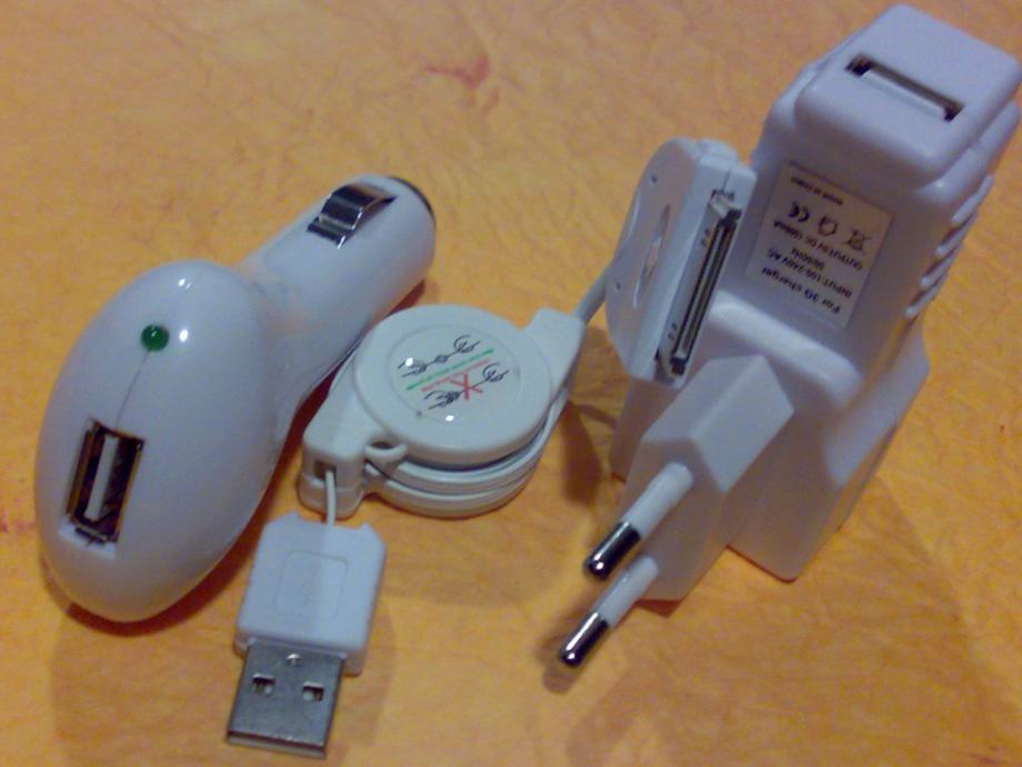 USB + DATA cabl + AUTO + KUČNI punjač az IPHONE sve za 99kn