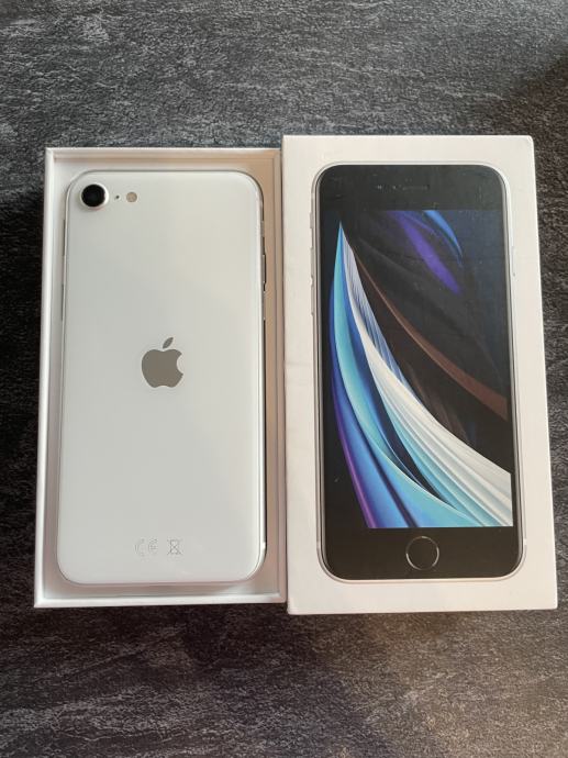 APPLE iPhone SE, White, 64GB, očuvan, oprema