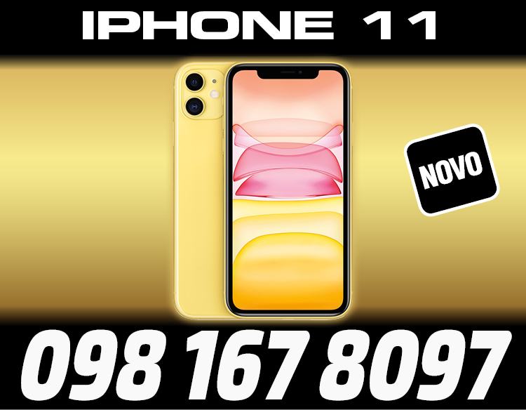 IPHONE 11 128GB ŽUTE BOJE, ZAPAKIRANO, TRGOVINA, DOSTAVA ZG, R1