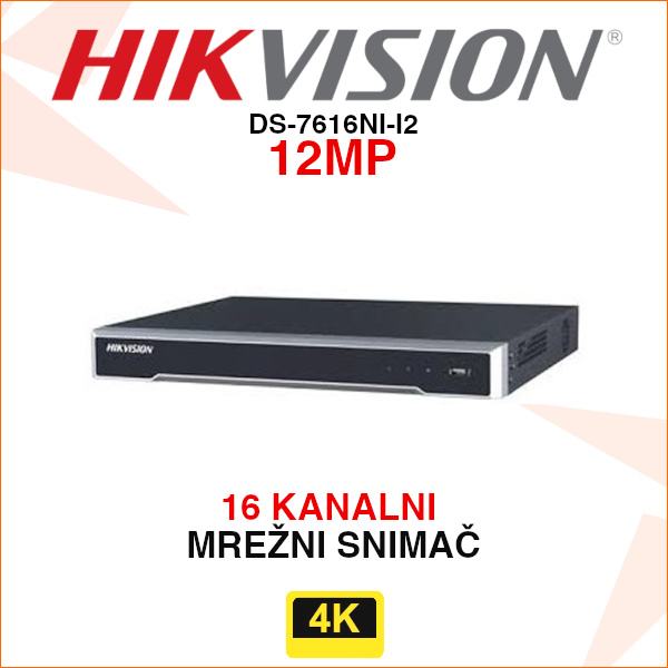 HIKVISION 4K DIGITALNI VIDEO SNIMAČ DS-7616NI-I2